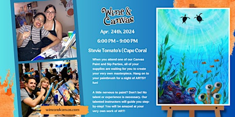 Cape Coral Paint and Sip – Swimming with Turtles