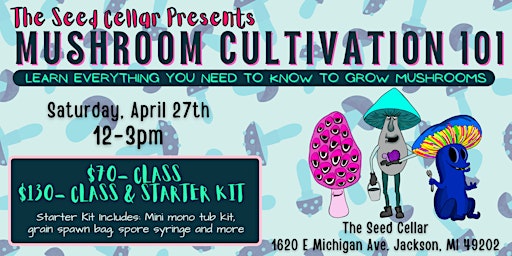 Imagem principal do evento April Beginner Mushroom Grow Class