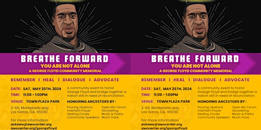 Imagem principal do evento Awo Presents Breathe Forward - You Are Not Alone