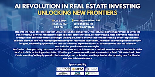 AI Revolution in Real Estate Investing: Unlocking New Frontiers primary image