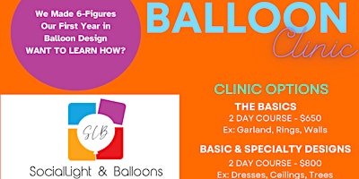 Immagine principale di Balloon Clinic - The Basics (Balloon Walls, Rings, Garlands) 