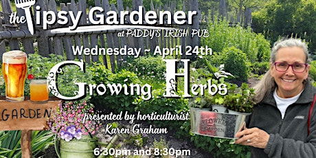 Imagem principal do evento The Tipsy Gardener’s – Growing Herbs
