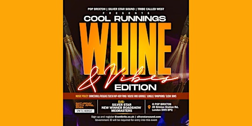 Primaire afbeelding van Cool Runnings Whine & Vibes Edition