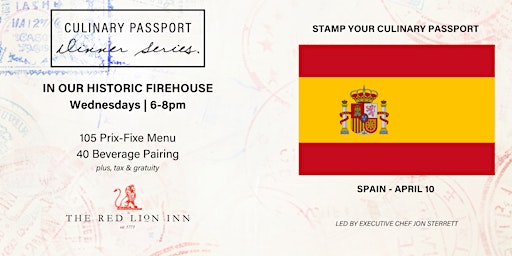 Culinary Passport Dinner Series - Spain primary image