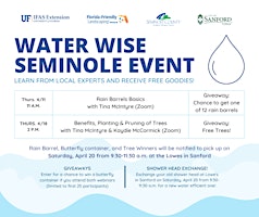 Imagem principal do evento Water Wise Seminole Events: Lowes Earth Day!