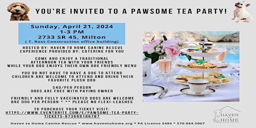 Imagem principal do evento Pawsome Tea Party!