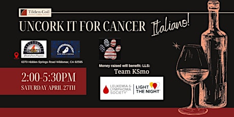 Uncork it for Cancer Italiano!