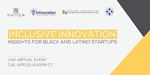 Imagem principal do evento Inclusive Innovation: Insights for Black and Latino Startups