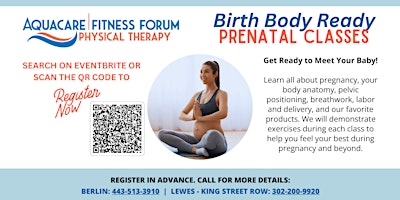 Birth Body Ready 4-Week Prenatal Classes - Lewes or Berlin primary image