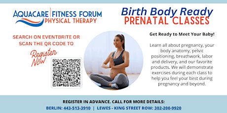 Birth Body Ready 4-Week Prenatal Classes - Lewes or Berlin