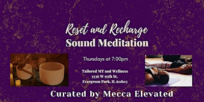 Primaire afbeelding van Reset and ReCharge Soundbath Meditation