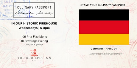 Culinary Passport Dinner Series - Germany