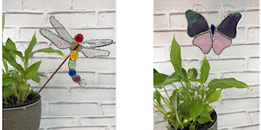 Image principale de Stained Glass Beginners Class. Dragonfly and Butterfly