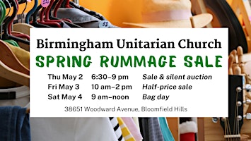 Hauptbild für BUC Spring Rummage Sale