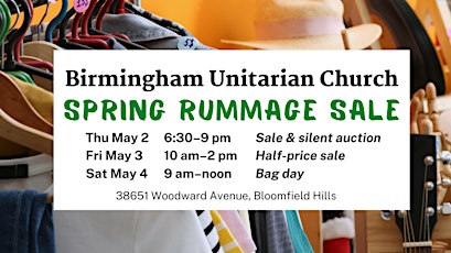 BUC Spring Rummage Sale