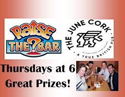 Hauptbild für Join us for Raise the Bar Trivia Thursdays at the June Cork Pub