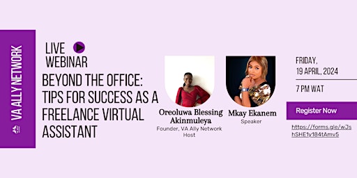 Hauptbild für Beyond the Office: Tips for Success as a Freelance Virtual Assistant