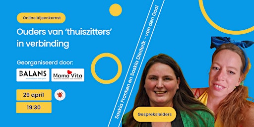 Imagen principal de Ouders van 'thuiszitters' in verbinding - online ontmoetingsavond