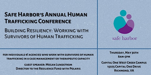 Primaire afbeelding van Safe Harbor's Annual Human Trafficking Conference