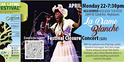 Hauptbild für XIII Americas Latino Eco Festival: La Dame Blanche in Concert
