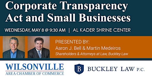 Hauptbild für Corporate Transparency Act event 5/8/24