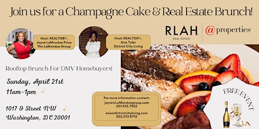 Primaire afbeelding van Champagne Cake and Real Estate!