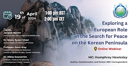 Exploring a European Role in the Search for Peace on the Korean Peninsula primary image