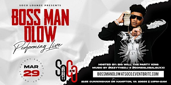 BossMan D-Low Performing Live At SoCo Lounge