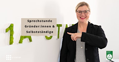 Imagem principal do evento Sprechstunde für Gründerinnen & Gründer / Selbstständige