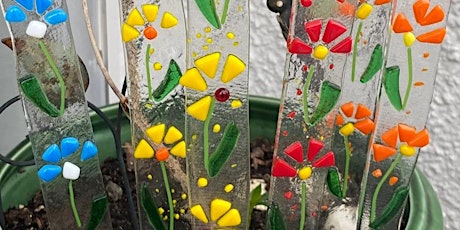 Plant Stakes Fused Glass