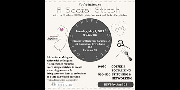 A Social Stitch with the Northern NJ ED Provider Network