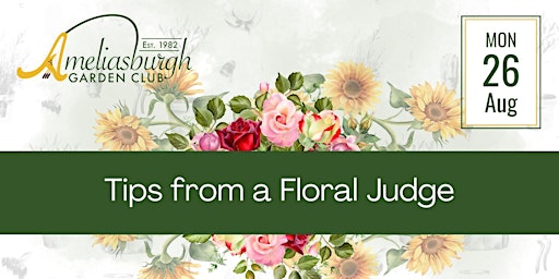 Imagem principal do evento Tips from a Floral Judge