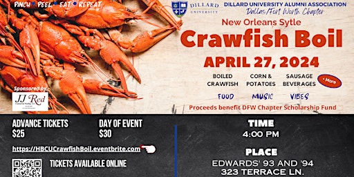 Imagem principal de New Orleans Crawfish Boil presented by DFW DU Alumni