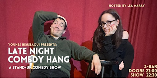 Primaire afbeelding van COMEDY IN ENGLISH! Late Night Comedy Hang