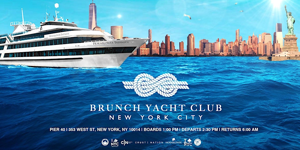 Nyc 1 Brunch Yacht Club Cruise Mega Yacht Infinity Boat Party