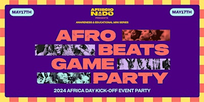 Imagem principal do evento Afro Beats Game Party