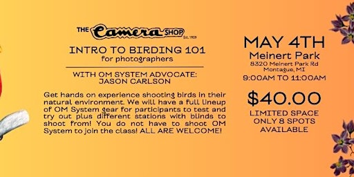 Imagem principal do evento Intro to Birding for Photographers with OM System Advocate Jason Carlson
