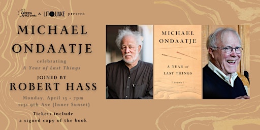 Michael Ondaatje: A Year of Last Things with Robert Hass primary image