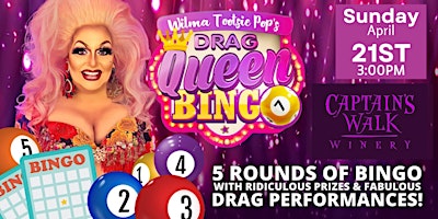 Imagem principal do evento Drag Queen Bingo @ The Walk! JUST ADDED 3PM Show!