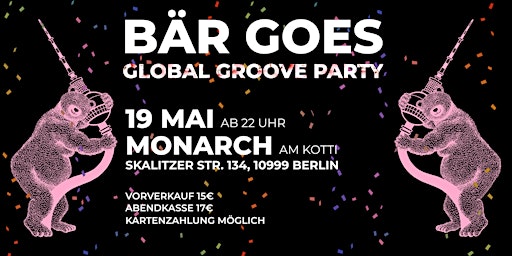 Hauptbild für BÄR goes Global Groove Party