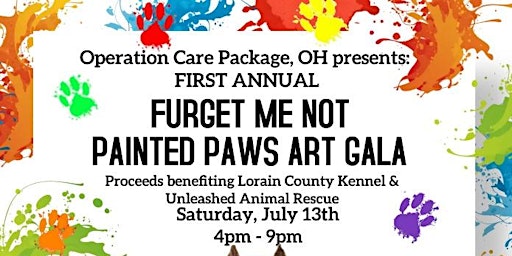 Immagine principale di First Annual Furget Me Not Painted Paws Art Gala 