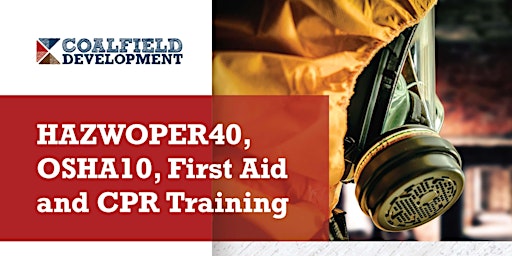 FREE HAZWOPER 40, OSHA10, and First Aid/ AED/ CPR primary image