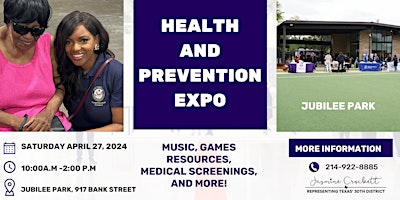 Hauptbild für Congresswoman Crockett's Health & Prevention Expo