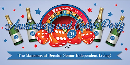 Primaire afbeelding van The Mansions at Decatur Anniversary & Casino Party