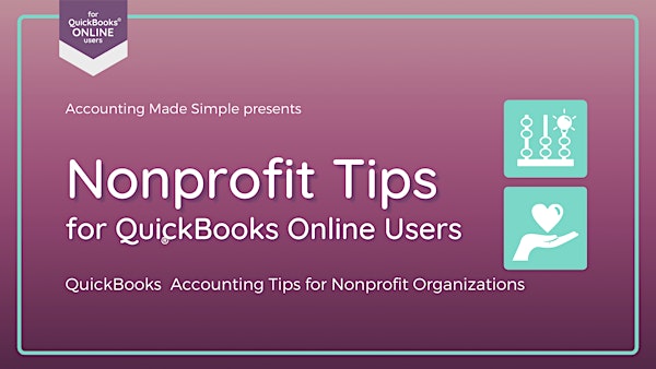 Nonprofit Tips for QuickBooks Online Users