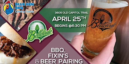 BBQ, Fixin's, and Beer Pairing at Bellefonte Brewing primary image