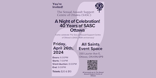 Hauptbild für A Night of Celebration: 40 Years of SASC Ottawa