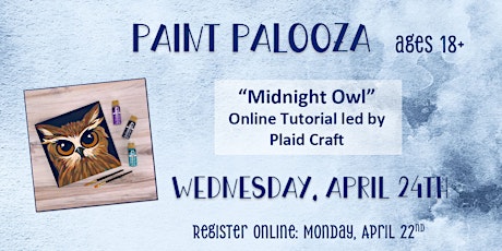 Adult Paint Night-Wednesday, April 24th 7:00-8:30 pm