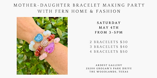 Image principale de Mother-Daughter Bracelet Making Party with Fern Home & Fashion