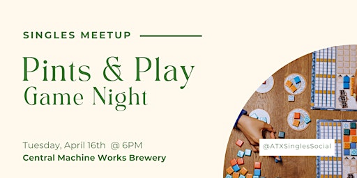 Imagem principal do evento Pints & Play Game Night